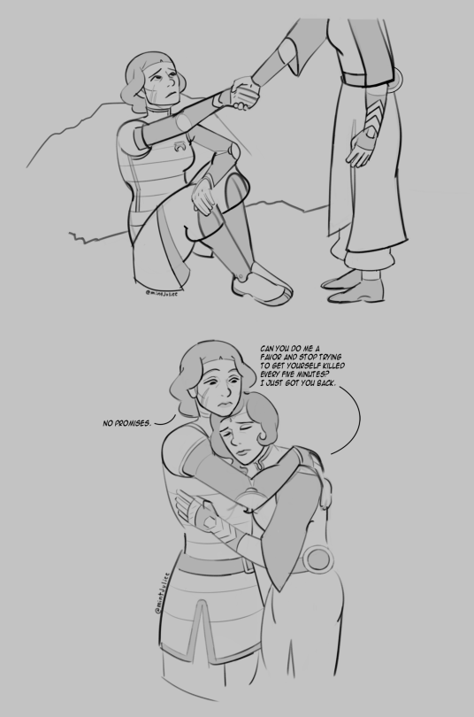 A Hidden Moment Between Scenes... According To My Imagination. Ko-fi / Art Tag