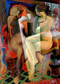 ymutate:  Bela  Kadar, (Hungarian, 1877-1956) - Conversation 