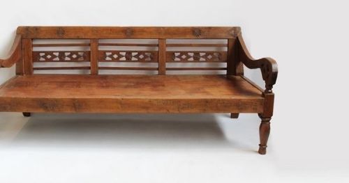 #BagoesTeakFurniture Original Balinese carved daybed or bench. Beautiful detailed facade with origin