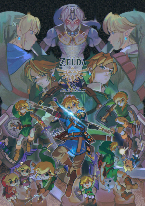 A cover for The Legend of Zelda’s 35th Anniversary! 🎉 #zelda 35th anniversary  #the lengend of zelda