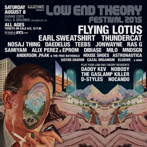 Low End Theory Festival 2015What an incredible lineup with L.A.’s best. Who’s going? 