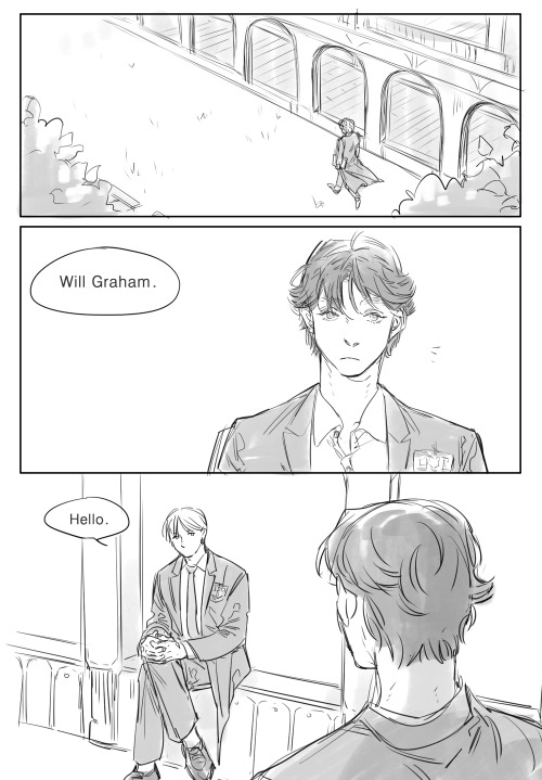 howishughdancyevenpossible:  color-division:  nnarinn:Teen!Hannigram Sweet Tangerine did a translation of the first comic! Thank you so much Thangerine!The second one is what I’ve recently done with this AU. Thought it’d be nice to just add it on