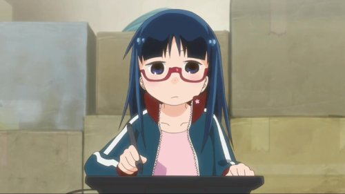 animegif-corner:  “Every Digital Artist will understand…” Anime: Denki-gai no Honya-san 