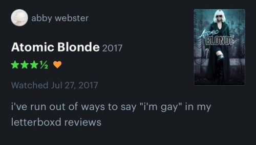 chrisandfem: some of my favorite reviews of Atomic Blonde (2017) part 2 (part 1)