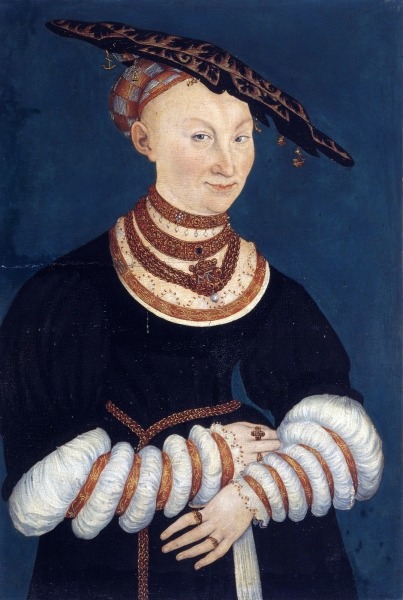 Katherine of Mecklenburg,Duchess of Saxony by Lucas Cranach the Younger, 1547