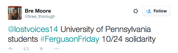justice4mikebrown:  Oct. 24 #FergusonFriday