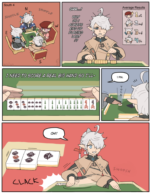  Tataru’s been teaching the scions Doman Mahjong while waiting for 6.0 to come around and most
