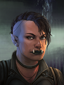 runtheshadows:  Ork Female Shadowrunners Portraits from Shadowrun Returns and Shadowrun