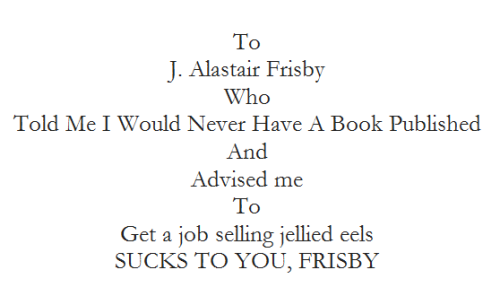 mysharona1987:Hilarious book dedications. 