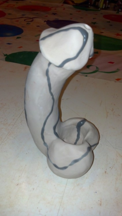 upright penis pipe - making process - TheSpicyPotter  https://www.etsy.com/shop/TheSpicyPotter