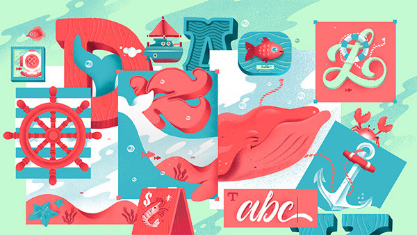 betype:  Adobe Cover Illustrations by  Alan (R3DO) Rodríguez / Sindy Ethel