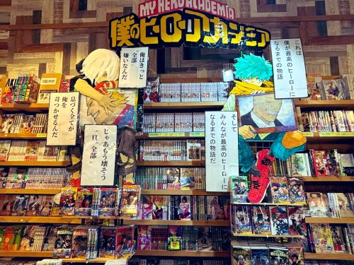 A Bookstore In Japan Made These Cute Standees Of The MHA Characters. You Can See Teen AFO Here As Well