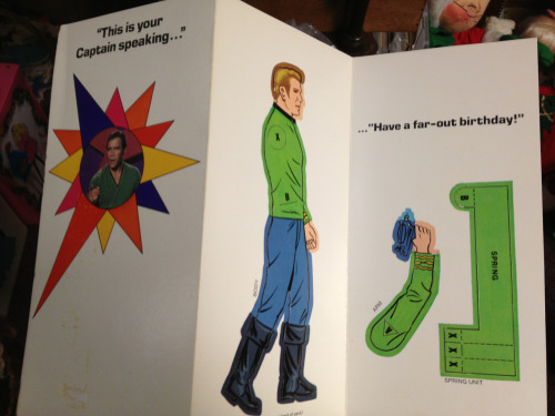 imakegoodlifechoices: I went antiquing today and found this 1970s Star Trek birthday card with bonus