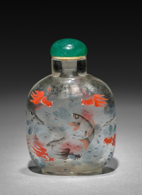 Snuff Bottle with Stopper, 1736-1795, Cleveland Museum of Art: Chinese ArtSize: with cover: 8.6 cm (