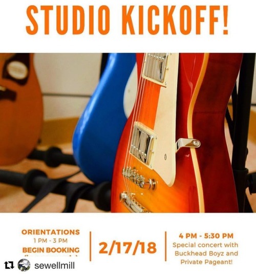 #Repost @sewellmill・・・Get ready for the official Studio Kickoff, coming February 17th! We will start