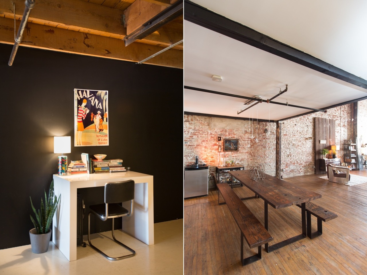 gravityhome:  Brick Loft in Los Angeles (you can also rent it on airbnb)   gravityhomeblog.com