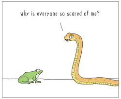 theycantalk:  snakes are scary. 