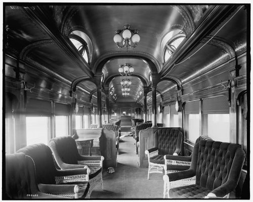 crimsonkismet:Before private jets, there were luxurious private train cars. The 19th century’s defin