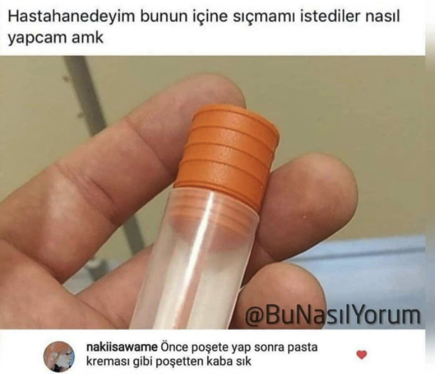 Hastahanedeyim bunun içine...