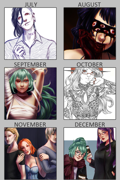 zombeezle: despite all my years of digital art, i’ve never done a year-end art summary.2015 ha