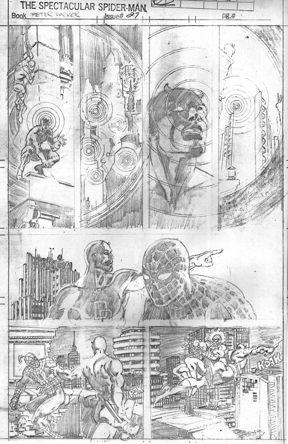 travisellisor:
“ page 14 pencils by Frank Miller from The Spectacular Spider-Man #27
”