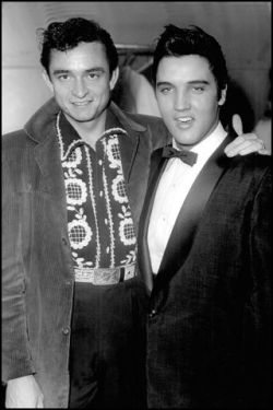 nostalgia-gallery:  Johnny Cash & Elvis