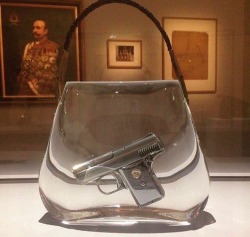 astrobleme22:  Ted Noten  SuperBitch Bag, 2000  (Gun Casted in