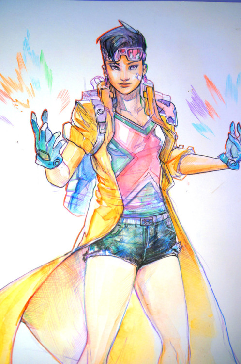 petervnguyen: jubilation lee . For a good friend whos been very patient with me .  Watercolors 