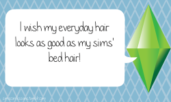 simsconfessions:  I wish my everyday hair