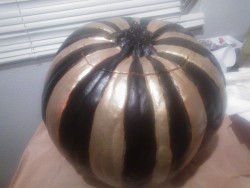 One of my pumpkins. I&rsquo;ll have to do the other one tomorrow.