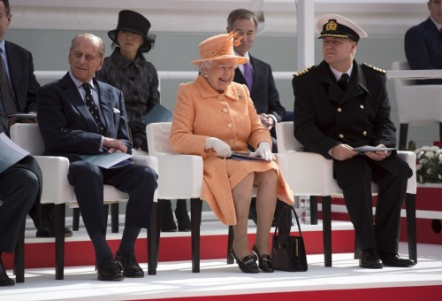 Queen Elizabeth II and Prince Philip, Duke of Edinburgh attended the official naming ceremony of ‘Br