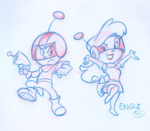 engletoon:Some space kids from space.