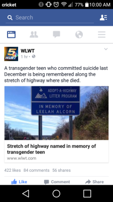 breelandwalker:  korrasera:  give-me-a-yandere:  queenieoh-queenie:  fuckingscreaming:  Is this real?  Yep, it’s real.   This is wonderful  They won’t be able to erase her name now.  And with her proper name and gender mentioned throughout the article,