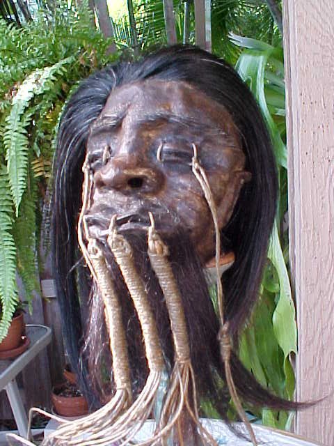 Shuar (a shrunken head) — is a human head that has been processed and prepared removing much flesh and all bone, shrinking it in the process, filled with sand, for ritual use or trade. A shrunken head is a severed and specially prepared human head