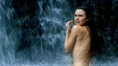 hobosnottygras:  celebhunterextra:  Poppy Drayton waterfall scene  More at celeb