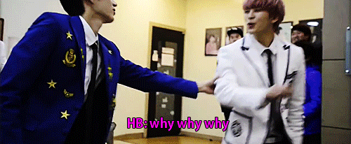 yuu-jin:hongbin living life on the dangerous side
