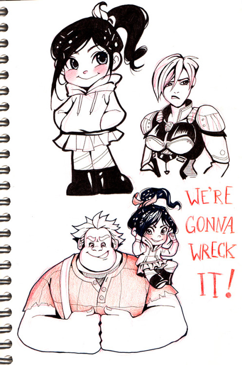 miyuli:  Some Wreck-It-Ralph from my sketchbook <3 