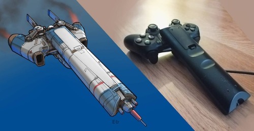 syngularitysyn:  nny11writes:cloudfreed: nelc: Objects as spaceships, by Eric Geusz  My favorite is the fidget spinner space station. It almost feels like someone designed it first and then fidget spinners came out and now everyone laughs at it… instead