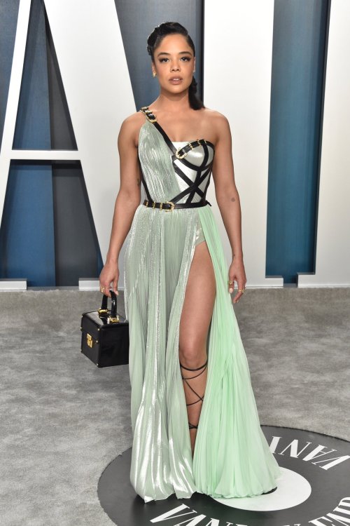 thenerdsaurus: Tessa Thompson , 2020 Vanity Fair Oscar Party