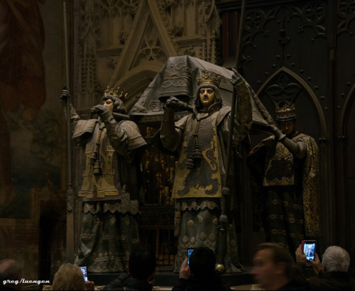 Marco Polos grave, the cathedral in Sevilla, Spain