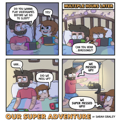oursuperadventure: 🎮🎮🎮! Heya! Glitch is now available on my online store! Check it out if you’d like to get a signed and personalised copy with a free Izzy pin! http://www.sarahgraley.com/shop Also, are you going to SDCC next month? We’ll