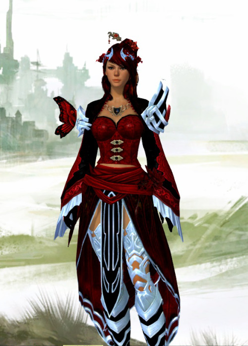 mystarseed:  Wanted to share the newest looks of some of my GW2 characters with friends.Anlaiya - lv80 RangerHaleh Wolfshield - lv80 GuardianKaylafi - lv80 NecromancerShakaeri - lv80 ElementalistValeri Dan - lv80 Engineer