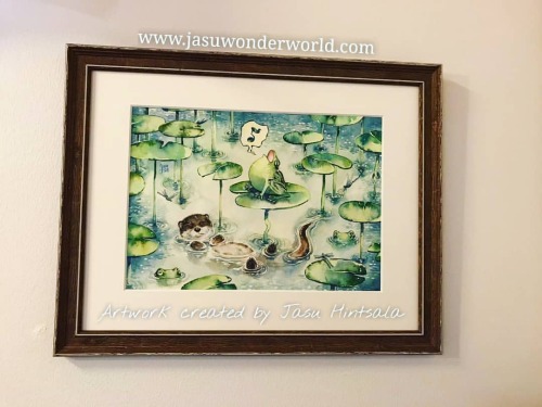 Another original painting has got itself framed!  . My original paintings are available on www.jasuw