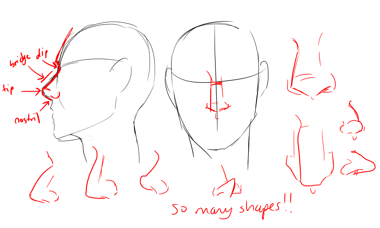 draw male manga nose  Clip Art Library