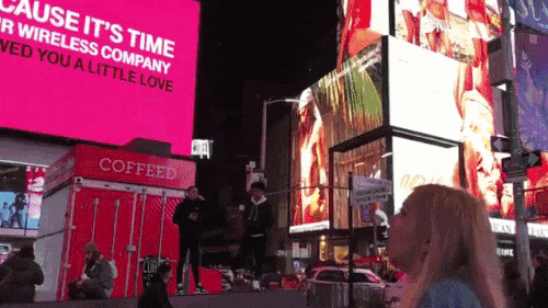 vegetakillmonger:lovablesbian:deejay:Hayley Kiyoko Jumps For Joy After Seeing Her Billboard in Times