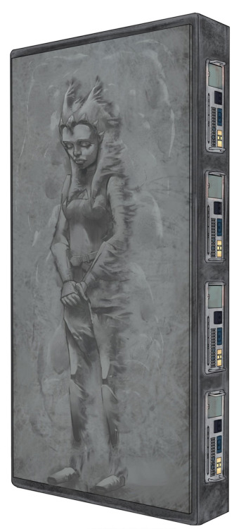 starwars:Concept art of Ahsoka Tano encased in carbonite, created for The Clone Wars episode The Cit