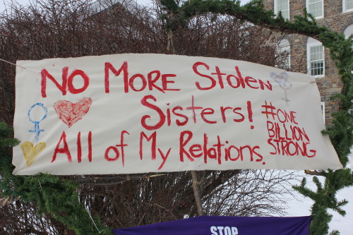 creativenative1981:No More Stolen SistersValentine’s Day VigilDalhousie University, Halifax, Nova Sc