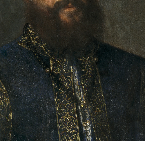 Titian, Federico II Gonzaga, Duke of Mantua, detail  (1529). Prado.