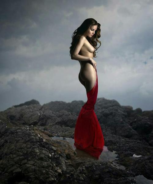 rideaux rouge
