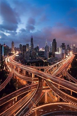 wonderous-world:  Shanghai Traffic by Jens